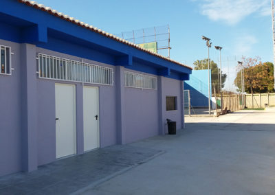 construccion de gimnasio fachada 2