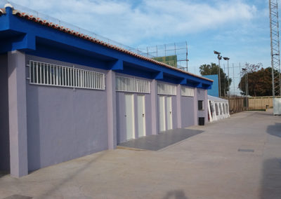 construccion de gimnasio fachada