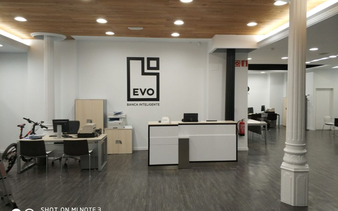 Reforma de local comercial EVO Banco en Valencia