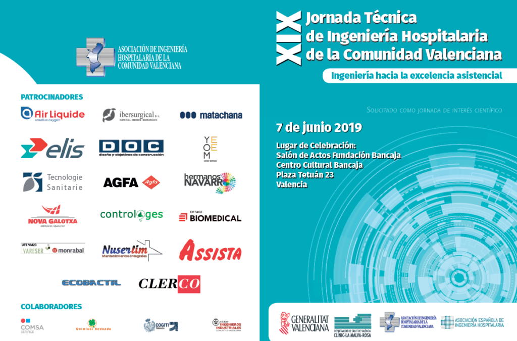 Assista será uno de los patrocinadores de la XIX Jornada Técnica de Ingeniería Hospitalaria de la Comunidad Valenciana