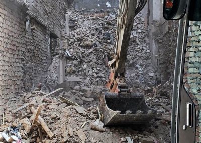 Demolición de edificio en Granada