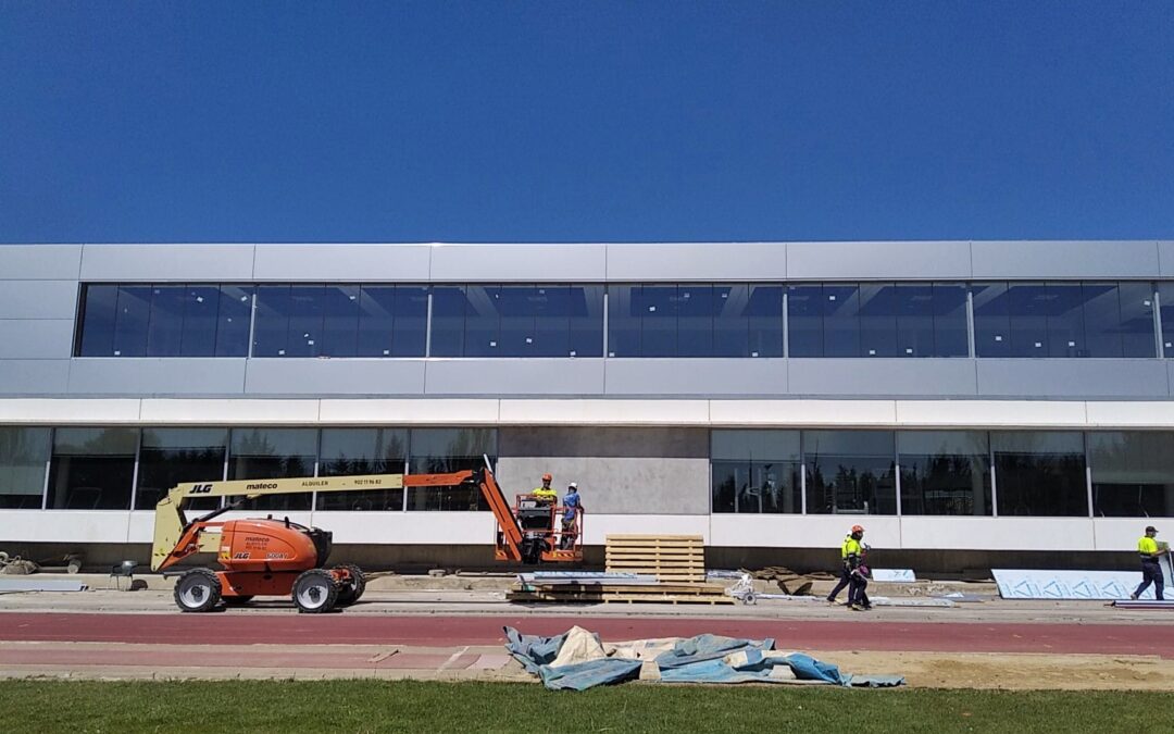 Obras de ampliación de gimnasio en Zaragoza