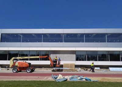 Obras de ampliación de gimnasio en Zaragoza