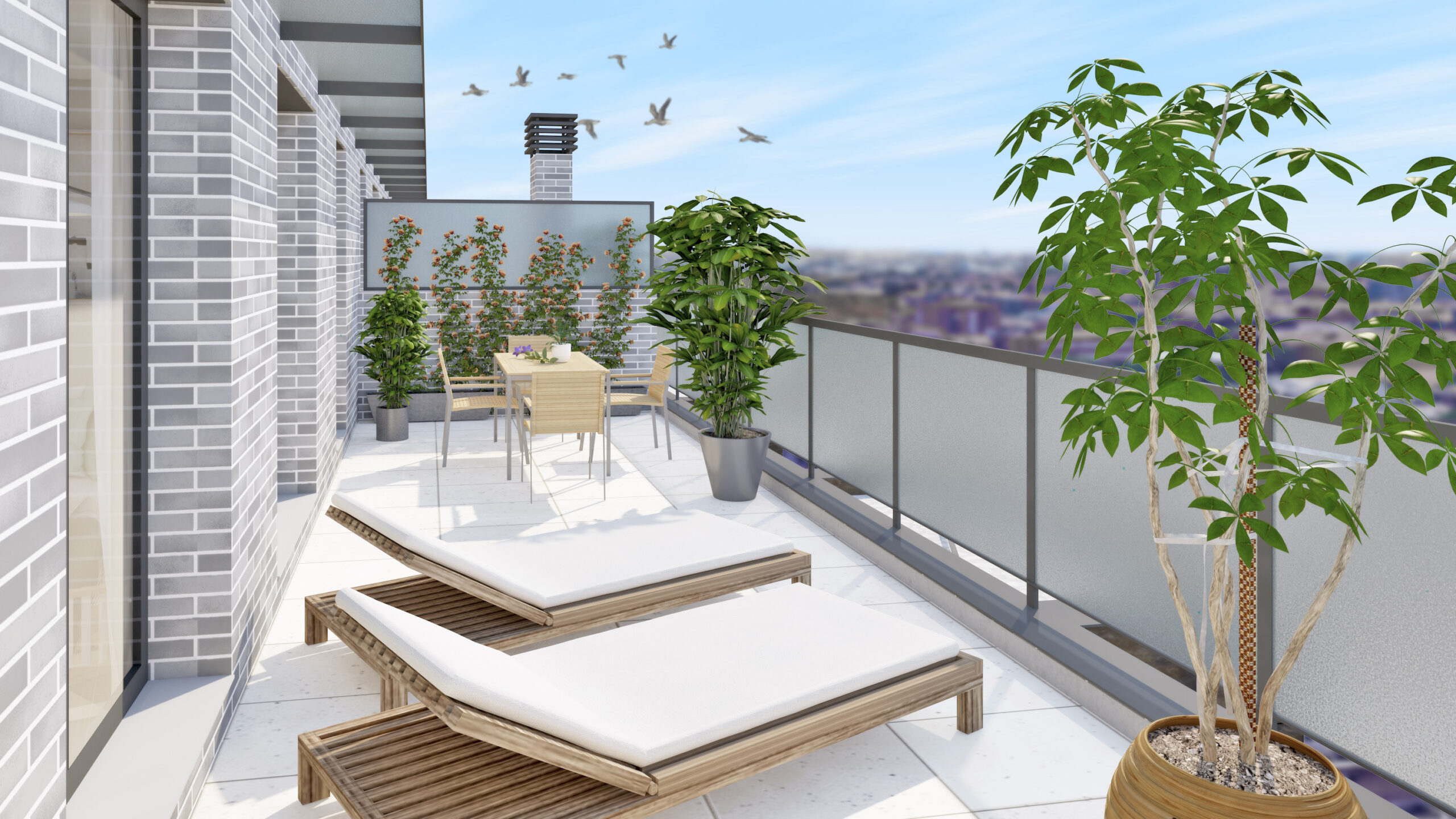 terraza Construcción viviendas Madrid