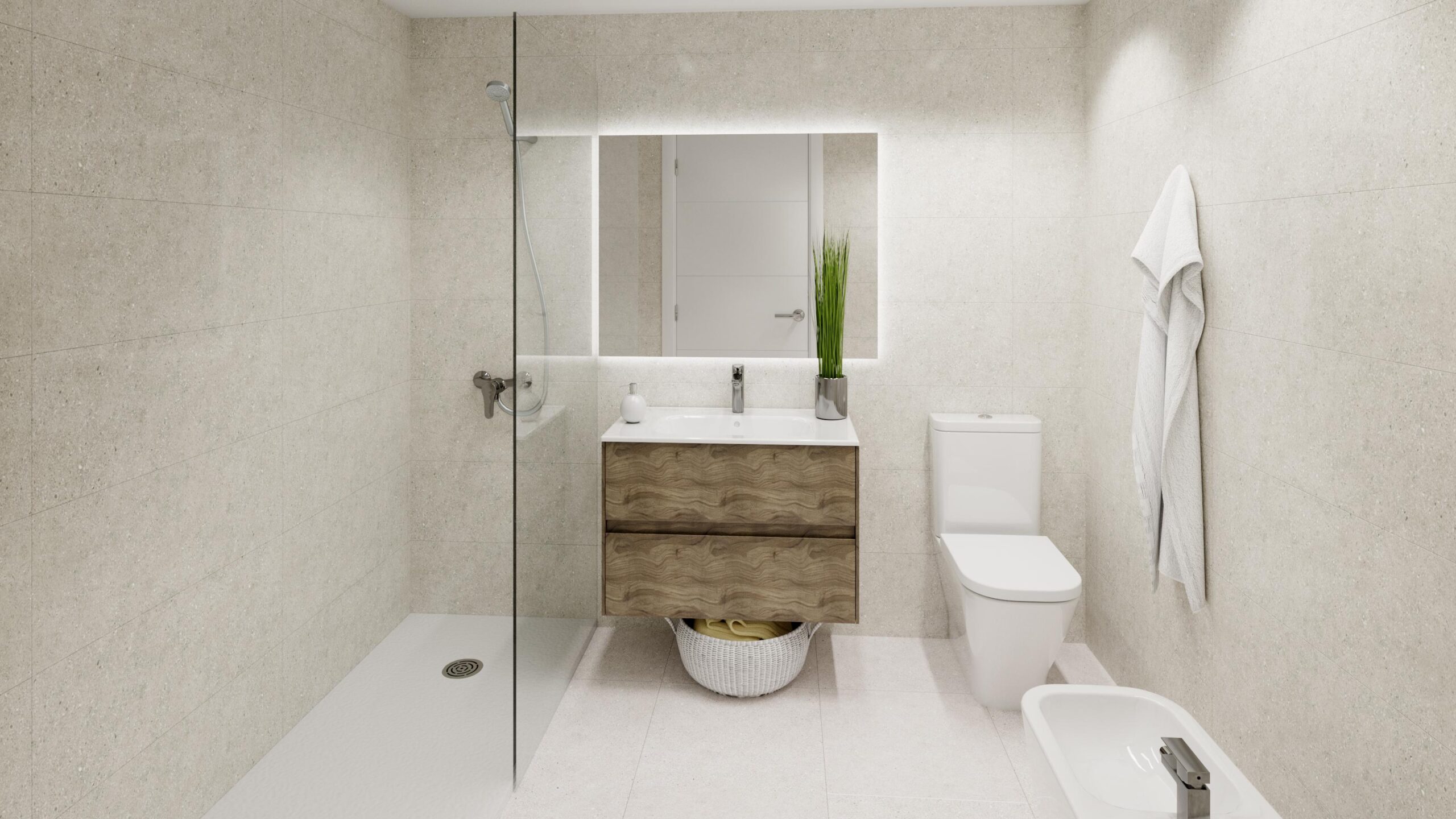 baño Construcción 22 viviendas en Getafe