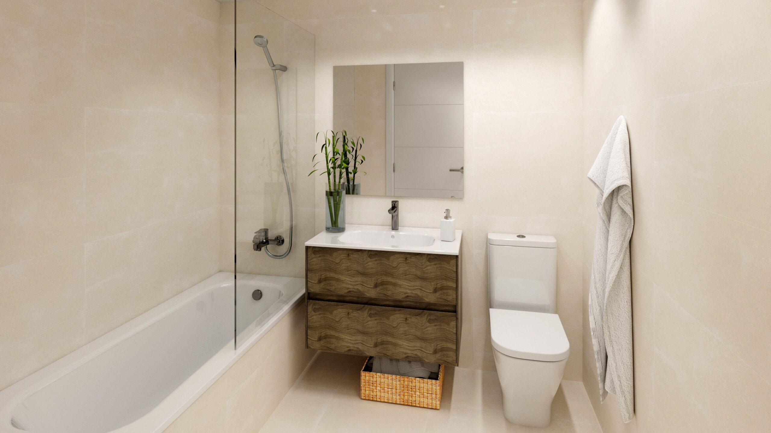 baño Construcción 22 viviendas en Getafe
